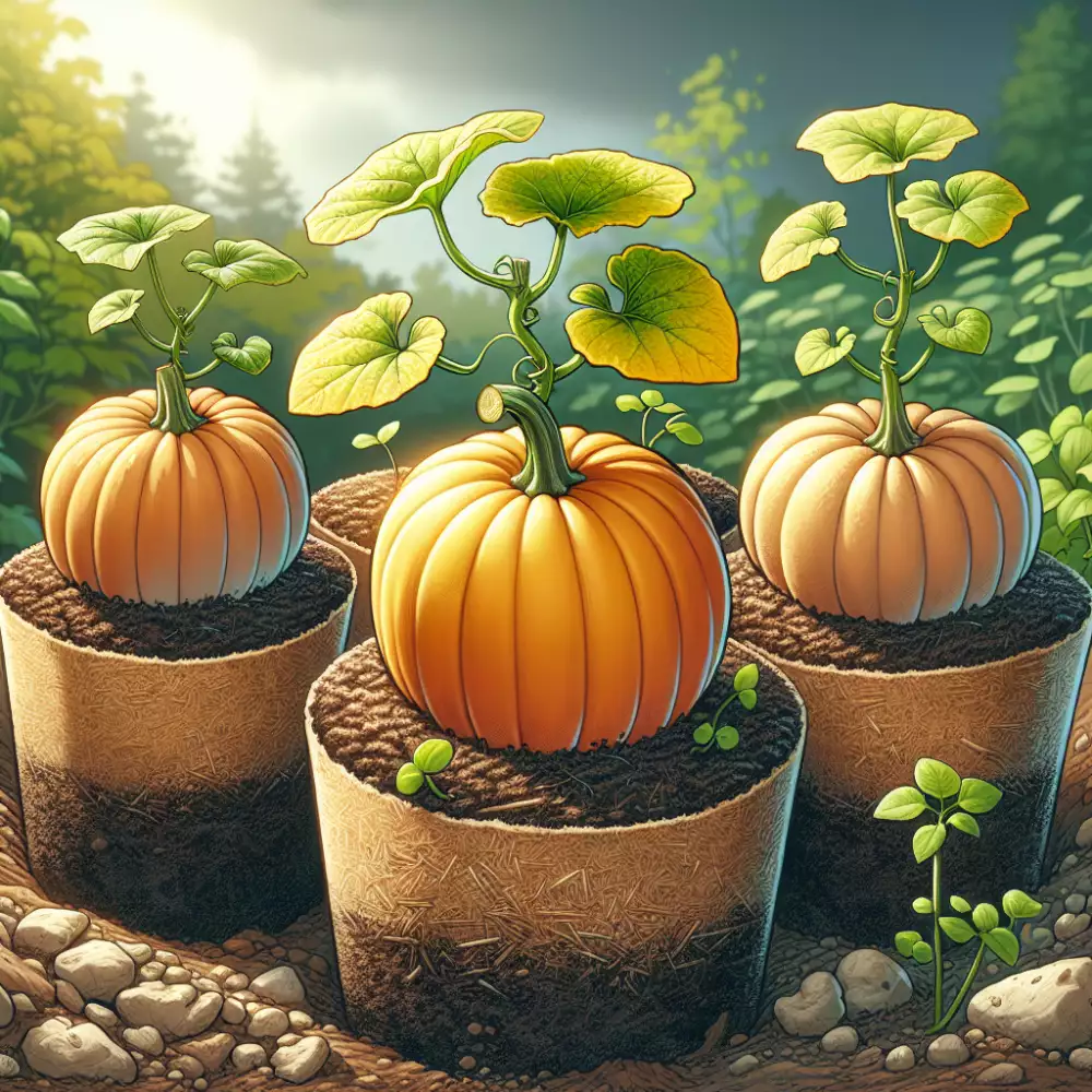 pěstování dýně na kompostu